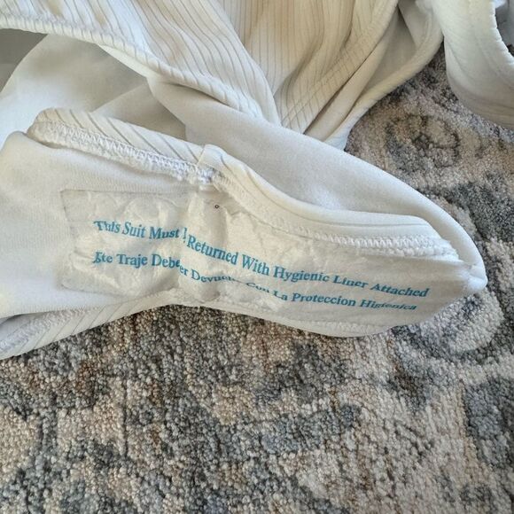 Stoney Clover Lane White Henley One Piece Swimsuit - Picture 7 of 8